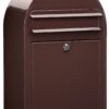 Bobi Classic wandbrievenbus staal - donkerbruin | Bobi