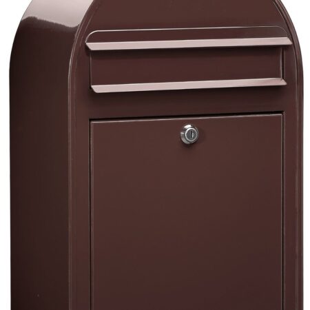 Bobi Classic wandbrievenbus staal - donkerbruin | Bobi