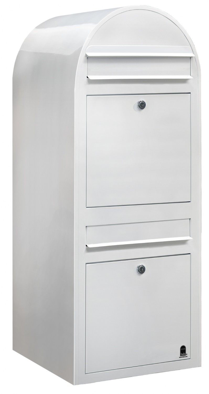 Bobi Duo wandbrievenbus staal - wit | Bobi