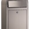Bobi Grande S (slim) wandbrievenbus - RVS | Bobi