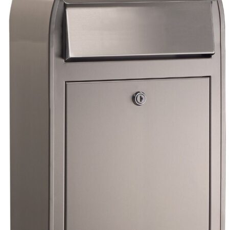 Bobi Grande S (slim) wandbrievenbus - RVS | Bobi