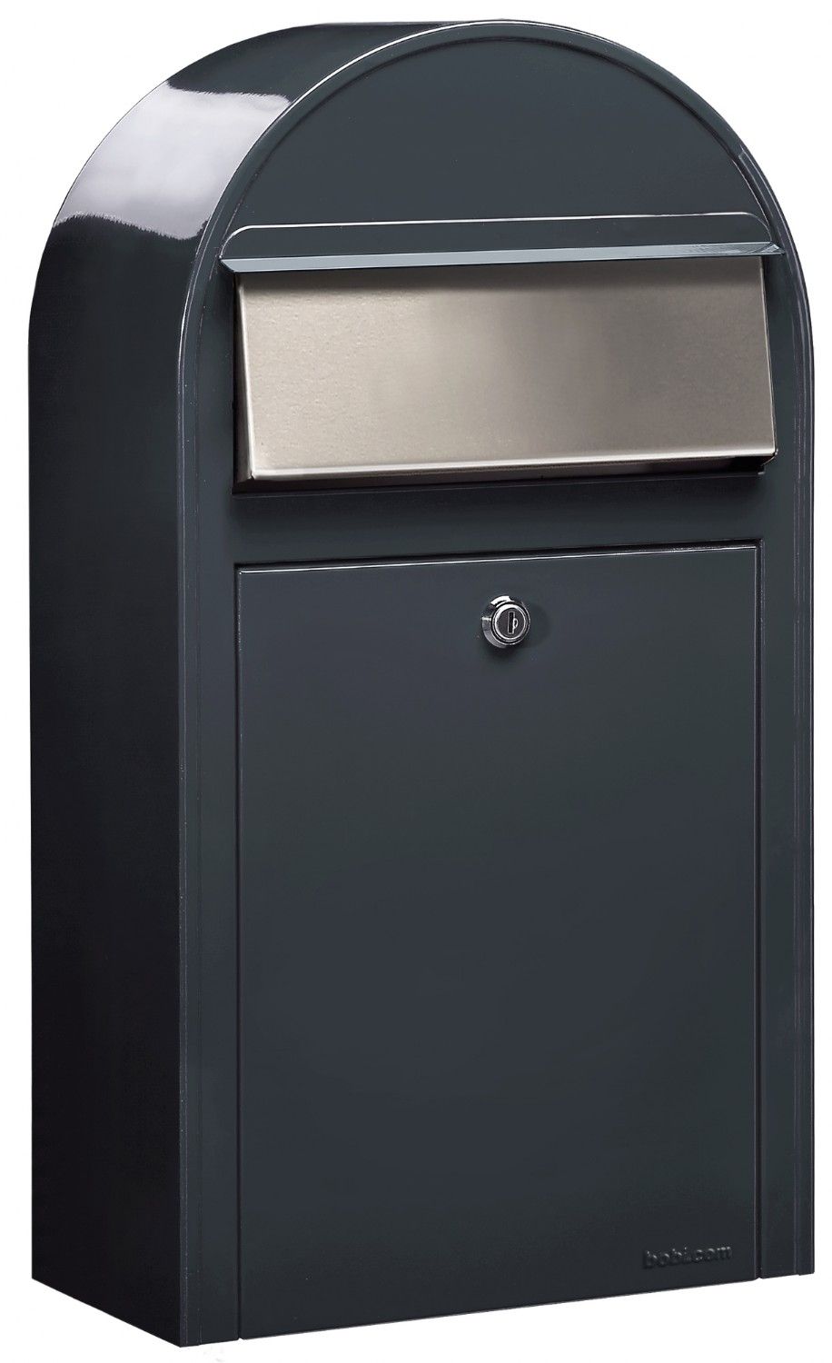 Bobi Grande S (slim) wandbrievenbus staal - antracietgrijs | Bobi