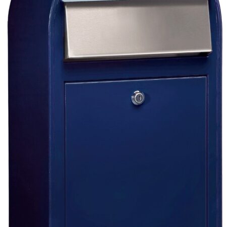 Bobi Grande S (slim) wandbrievenbus staal - donkerblauw | Bobi