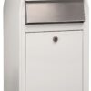 Bobi Grande S (slim) wandbrievenbus staal - wit | Bobi