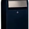 Bobi Grande S (slim) wandbrievenbus staal - zwartblauw | Bobi