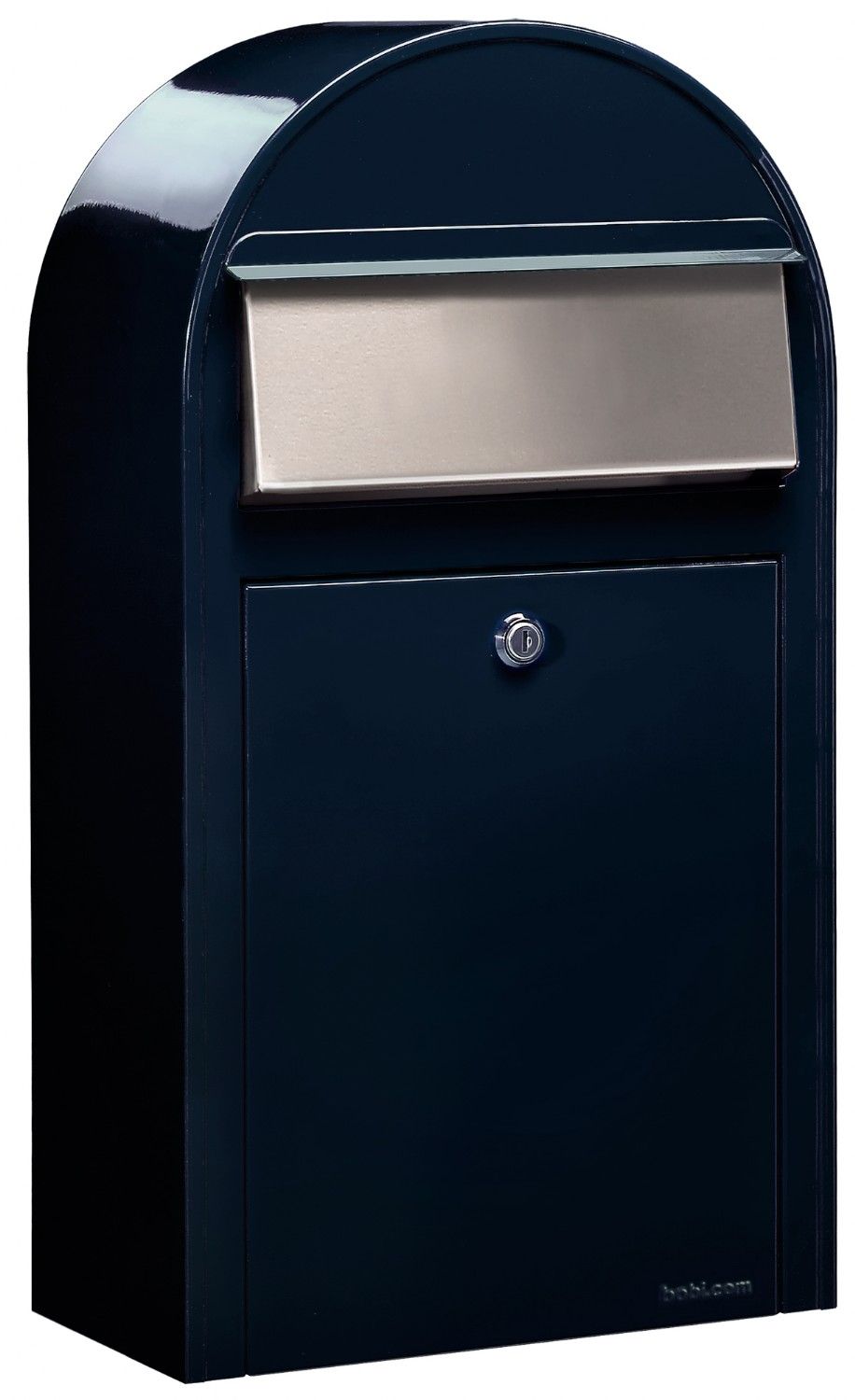 Bobi Grande S (slim) wandbrievenbus staal - zwartblauw | Bobi