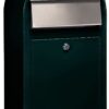 Bobi Grande S (slim) wandbrievenbus staal - zwartgroen | Bobi