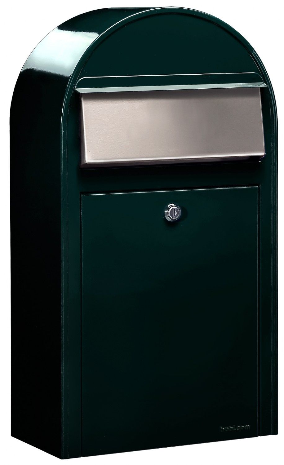 Bobi Grande S (slim) wandbrievenbus staal - zwartgroen | Bobi