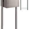 Bobi Grande brievenbus en Round statief - RVS | Bobi