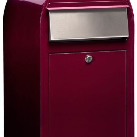 Bobi Grande wandbrievenbus staal - bordeauxrood | Bobi