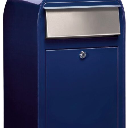 Bobi Grande wandbrievenbus staal - donkerblauw | Bobi
