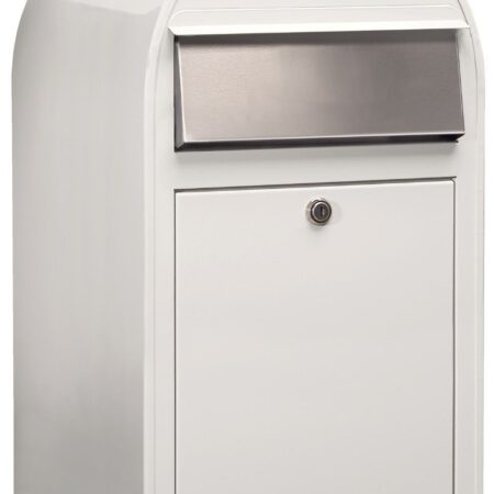 Bobi Grande wandbrievenbus staal - wit | Bobi