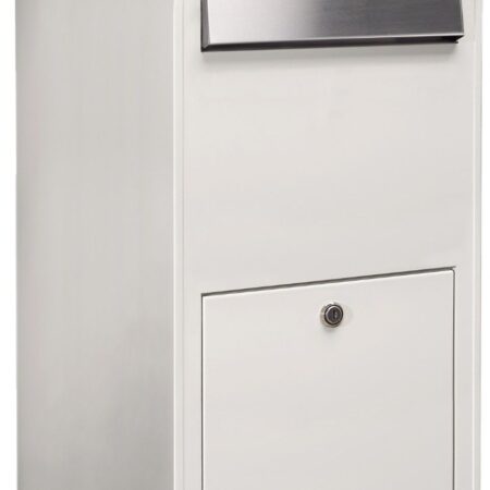 Bobi Jumbo wandbrievenbus staal - wit | Bobi