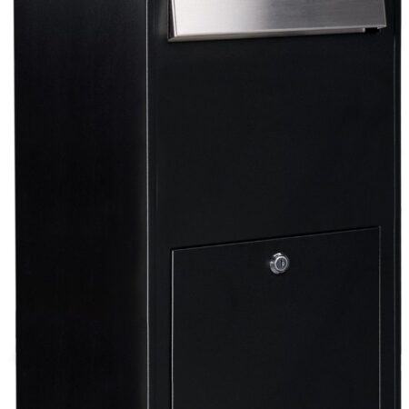Bobi Jumbo wandbrievenbus staal - zwart | Bobi
