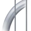 Bobi Round brievenbus statief staal - Nordic Silver | Bobi