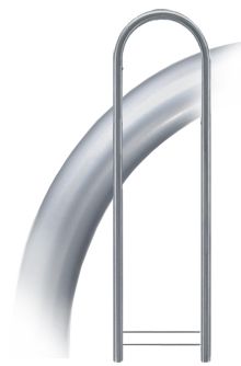 Bobi Round brievenbus statief staal - Nordic Silver | Bobi