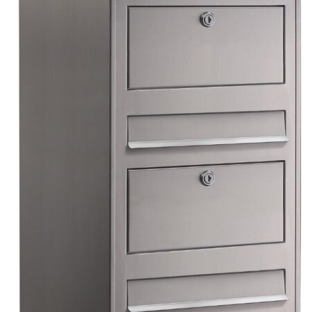 Bobi Trio wandbrievenbus - RVS | Bobi
