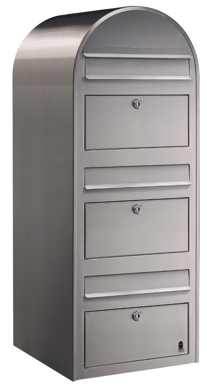 Bobi Trio wandbrievenbus - RVS | Bobi