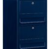 Bobi Trio wandbrievenbus staal - donkerblauw | Bobi