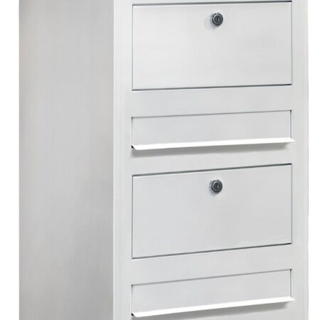 Bobi Trio wandbrievenbus staal - wit | Bobi
