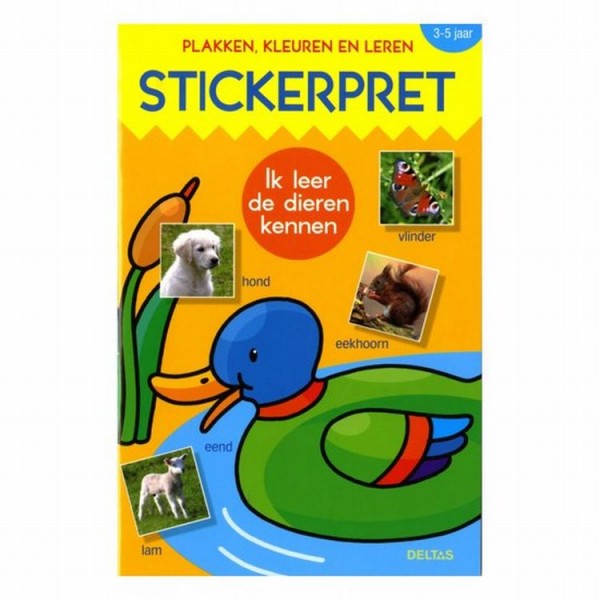 Boek Stickerpret Ik Leer De Dieren Kennen | Deltas