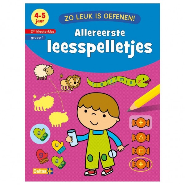 Boek Zo Leuk Is Oefenen Leesspelletjes (4-5 Jaar) | Deltas