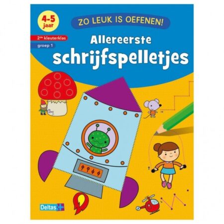 Boek Zo Leuk Is Oefenen Schrijfspelletjes (4-5 Jaar) | Deltas