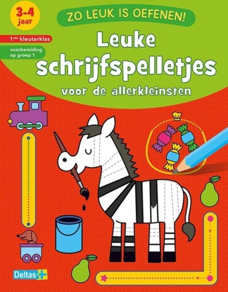 Boek zo leuk is oefenen! leuke schrijfspelletjes 3-4 jaar | Deltas