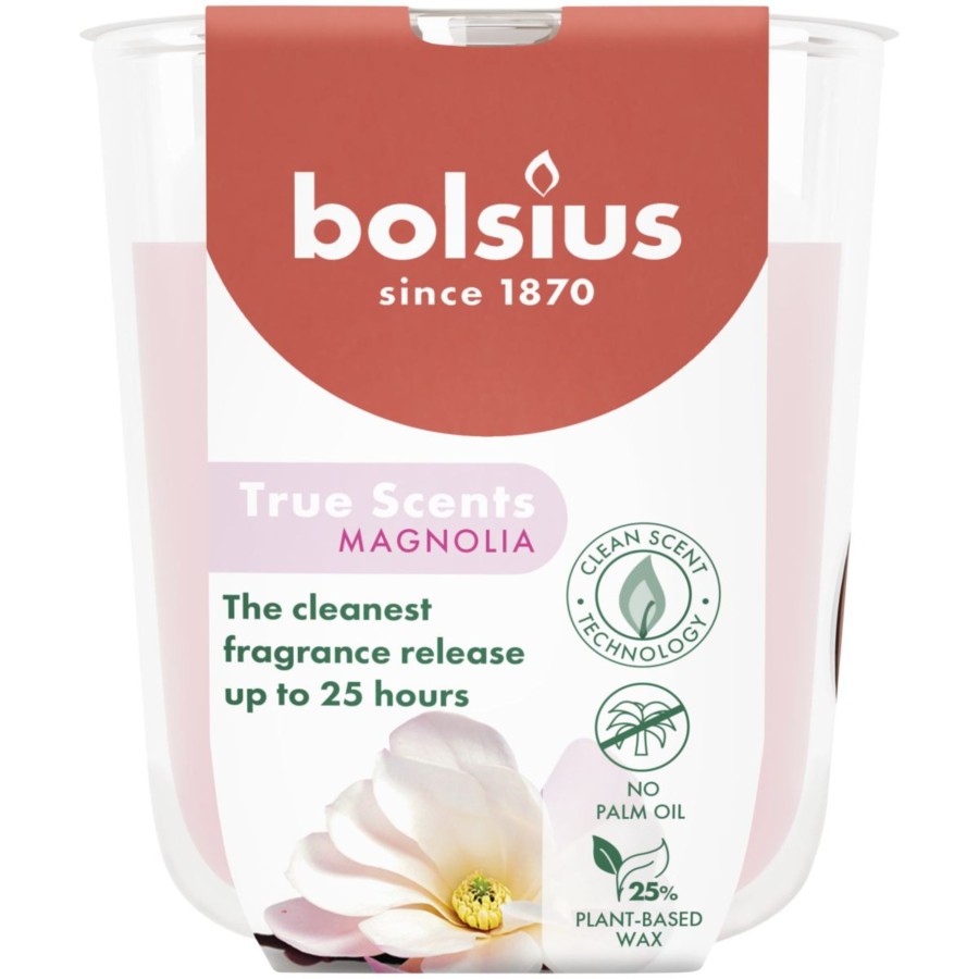 Bolsius Geurglas True Scents Magnolia 80/73 | Bolsius