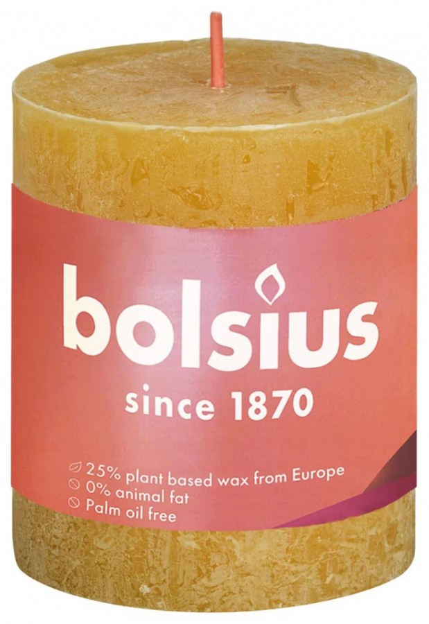 Bolsius Kaars 80x68mm Honey Rustiek | Bolsius