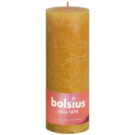 Bolsius Rustiek stompkaars 190/68 Oker | Bolsius
