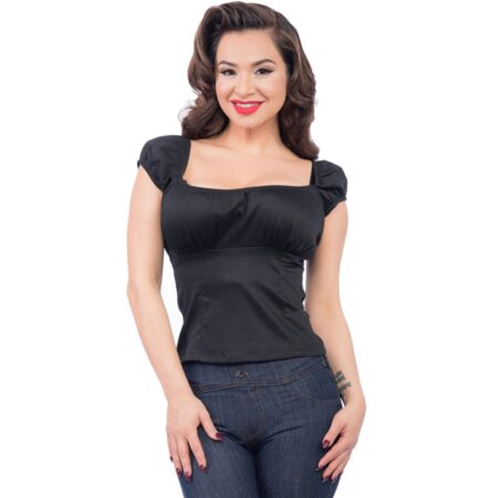 Bonnie Bumpkin Top Black-XXXXL | Rock Steady
