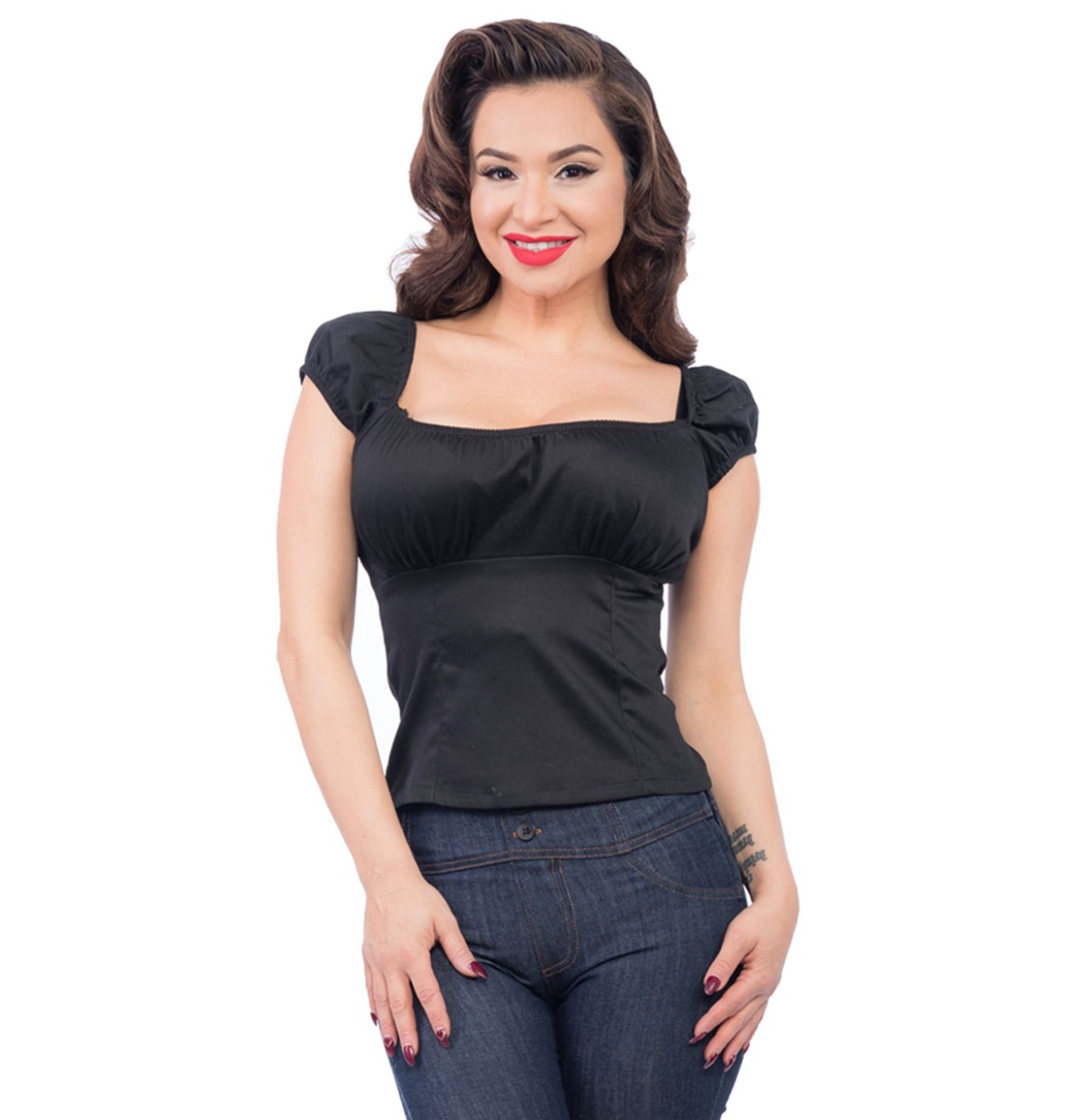 Bonnie Bumpkin Top Black-XXXXL | Rock Steady
