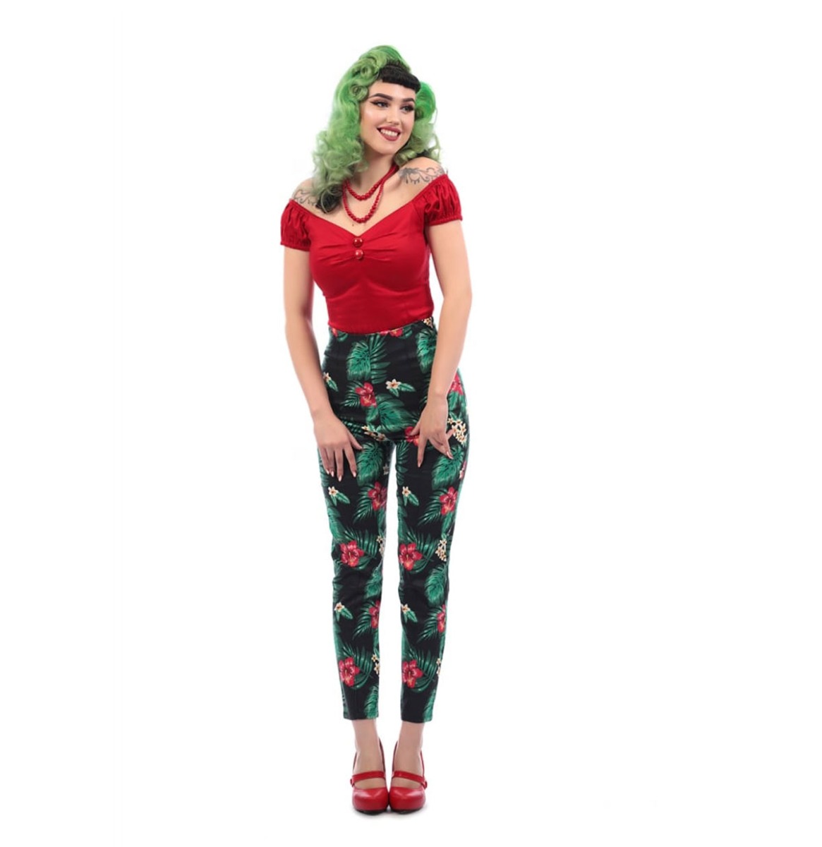 Bonnie Tropical Paradise Trousers-L | 42% korting | Collectif