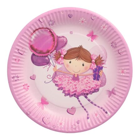 Borden Little Dancer karton Ø23cm 10st | Papstar