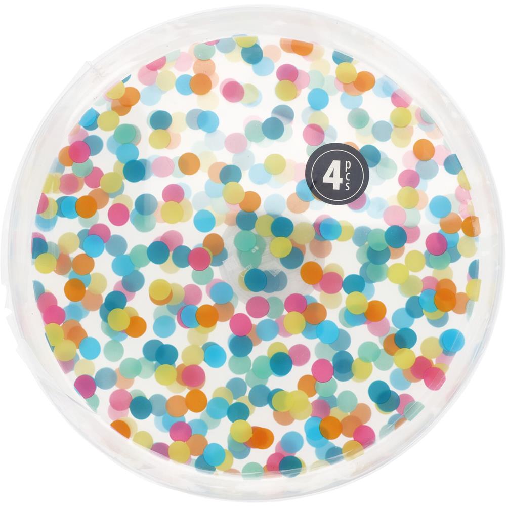 Bordenset confetti 4-delig Ø22