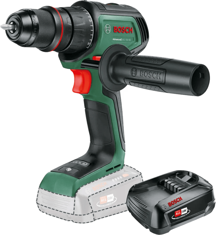 Bosch AdvancedDrill 18V-80 + 2.5 Ah accu (1x)