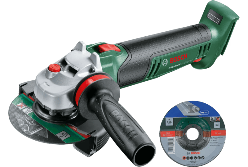 Bosch AdvancedGrind 18V-80 (zonder accu) + Bosch Slijpschijf Metaal 125 mm 5 stuks