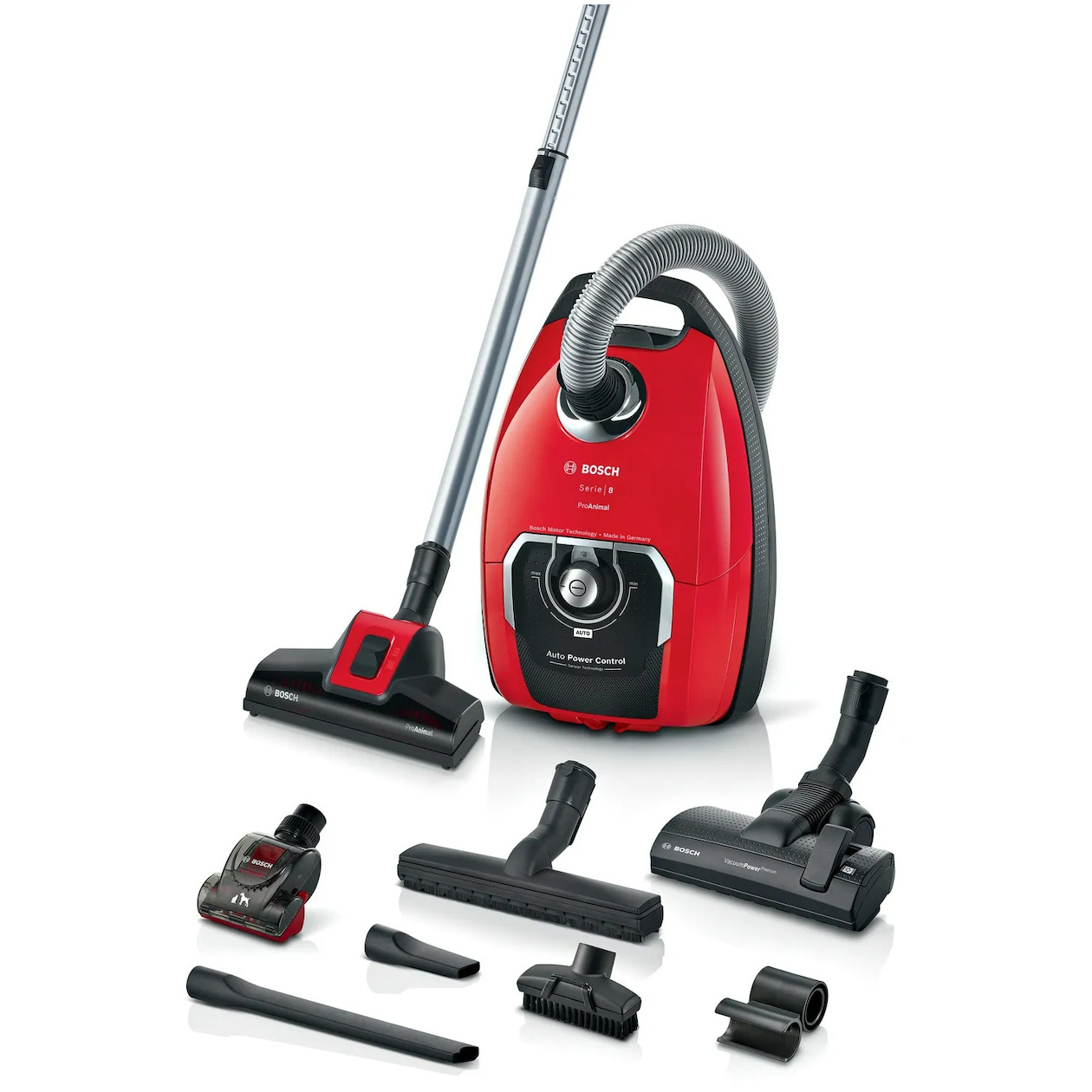 Bosch BGB8PET3A Stofzuiger met zak Rood | Bosch