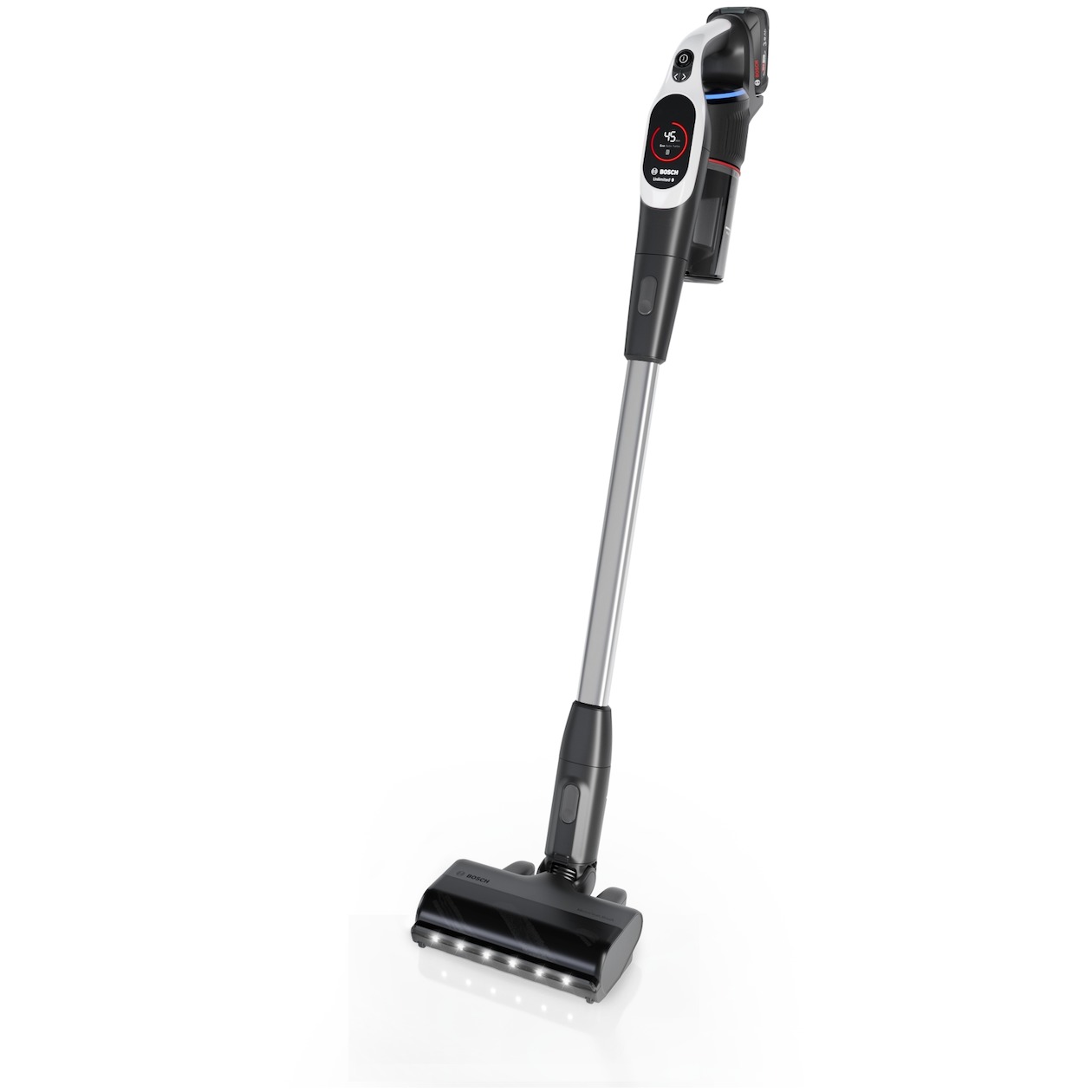 Bosch BXS931WQC Unlimited 9 Steelstofzuiger zonder zak Wit | Bosch