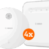 Bosch Draadloze Rookmelder 4-Pack + Bosch Smart Home Controller