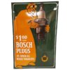 Bosch Plugs Emaille Bord - 60 x 40cm | Fiftiesstore