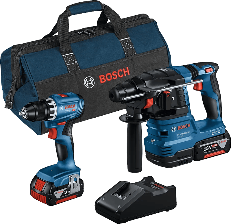 Bosch Professional GBH 18V-22 + GSR 18V-45 Combiset