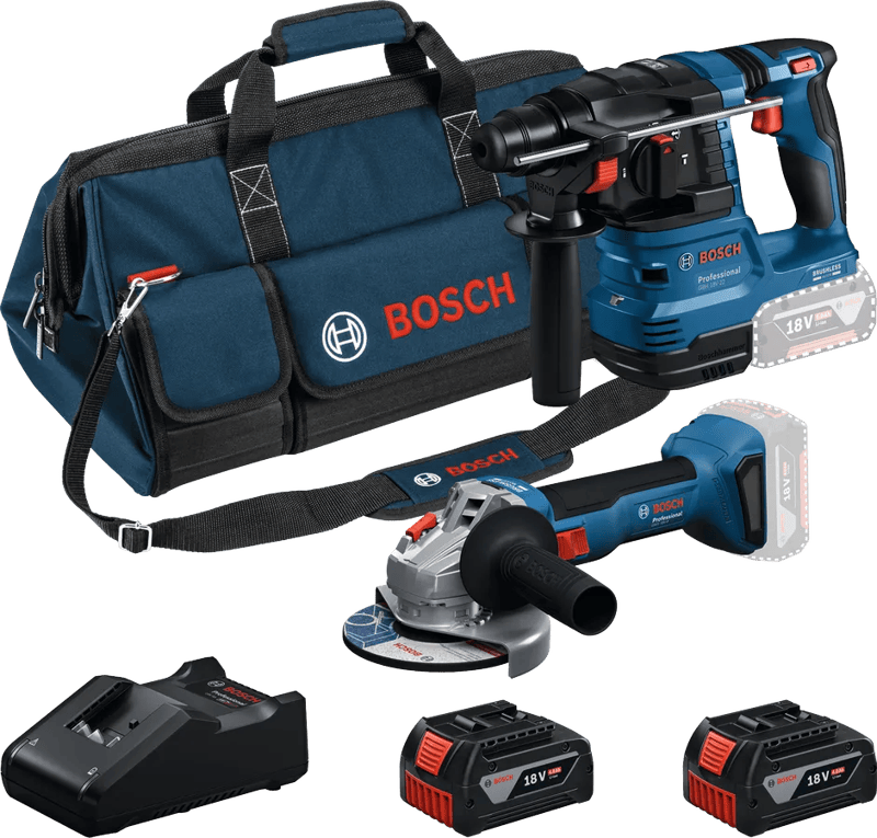 Bosch Professional GBH 18V-22 + GWS 18V-8 Combiset