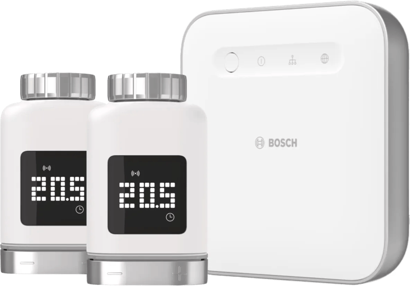 Bosch Slimme Radiatorknop 2 Duo Pack + Smart Home Controller