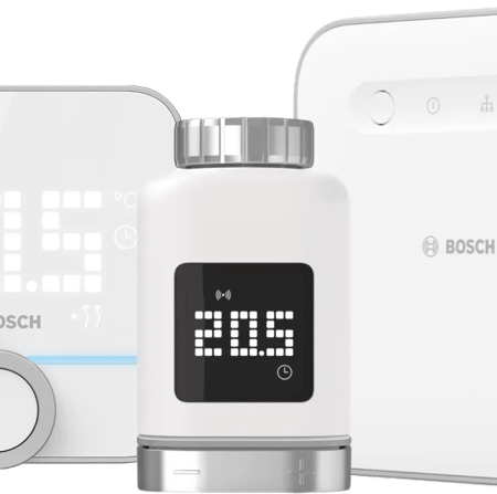 Bosch Slimme Radiatorknop + Slimme Kamerthermostaat 230V + Smart Home Controller