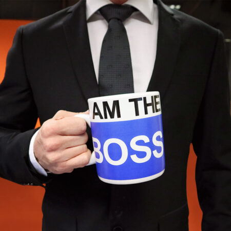 Boss Beker XXL - I Am The Boss Mok | OUT OF THE BLUE