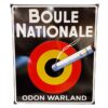 Boule National Odon Warland Emaille Bord - 65 x 55cm | Fiftiesstore