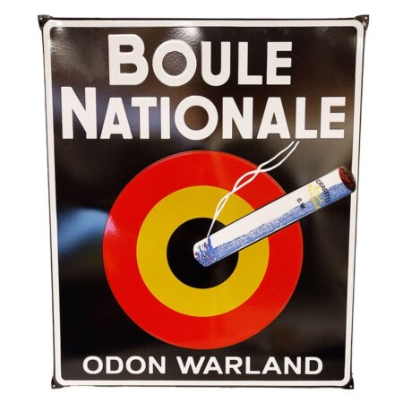 Boule National Odon Warland Emaille Bord - 65 x 55cm | Fiftiesstore