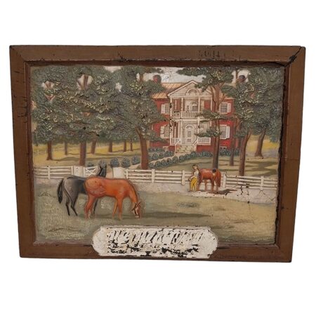 Bourbon Whiskey Reclame Relief Schilderij 31 x 44cm - Origineel | Fiftiesstore